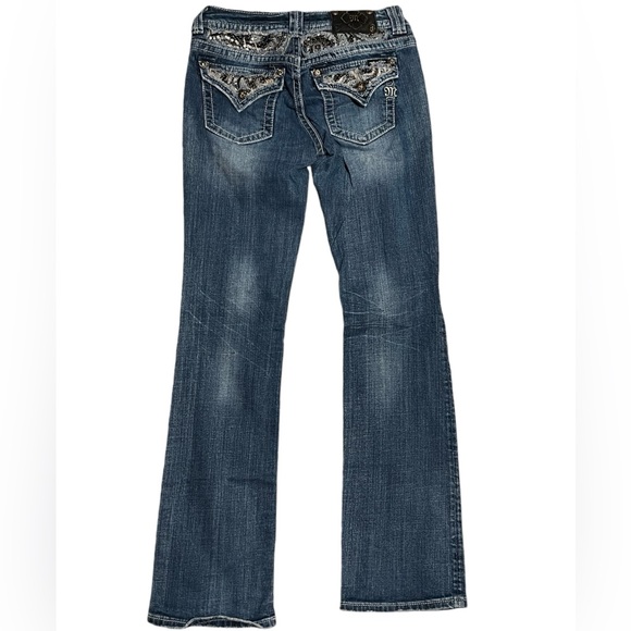 Miss Me Distressed denim bootcut Jeans size 28 - Picture 4 of 10